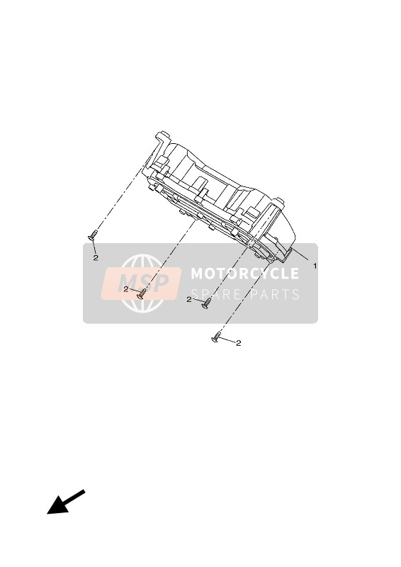 BL1H35001000, Compteur De Vitesse, Yamaha, 1